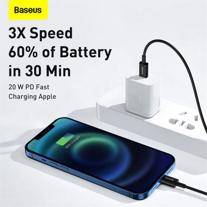Baseus Superior Series 1m 20W Type-C to Lightning PD Fast Charging Data Cable for iPhone