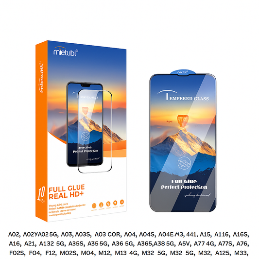 MTB Tempered Glass for Samsung A02, A02S, A03, A03S, A03 CORE, A04, A04S, A04E, A12, A13 5G, A14, A15, A15S, A16, A16S, A16K, A31, A32 5G, A35, A38, A54S, A55 5G, A56 5G, A56S, A58, A58X, A59, A77, A77S, A78, F02S, F04, F12, M02, M02S, M04, M12, M13 4G