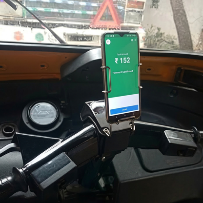 Universal Steel Mobile Phone Holder for Three Wheel (Tuk Tuk) Steel Mobile Phone Holder
