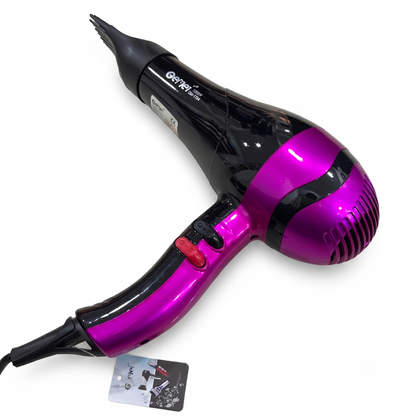Gemei 1500W Professional Hair Dryer GM-1740 Blow Hot Air style with Nozzles Hot & Cold Air Speed Adjust Salon Hair Styling Tool