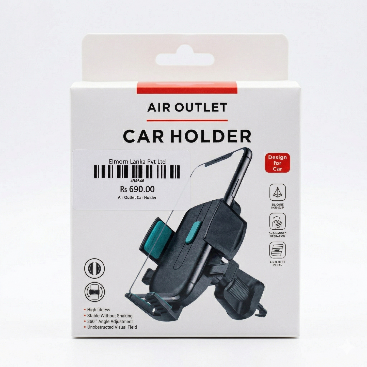 Car AC Vent Phone Mount Never Blocking Vent Universal Extension Clip Air Phone Holder Car Air Vent Clip Mount Mobile Phone Holder