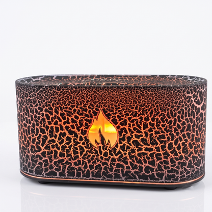 USB Desktop Flame Aroma Diffuser Humidifier Simulation Light Aromatherapy Air Purifier for Bedroom