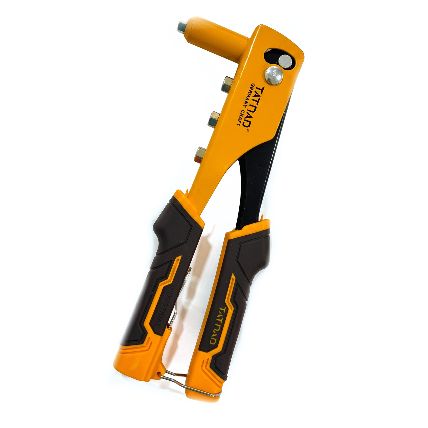 TATNAD 9.5 Inch Rivert Gun Manual Double Handle Hand Rivet Gun Pull Willow Gun Metal Woodworking Hand Tools Rivert Gun