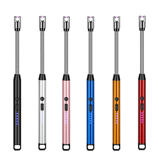 High Quality Rechargeable USB Kitchen Lighter Windproof Electric Arc Lighter for Gas Stove, Candles & Outdoor Use