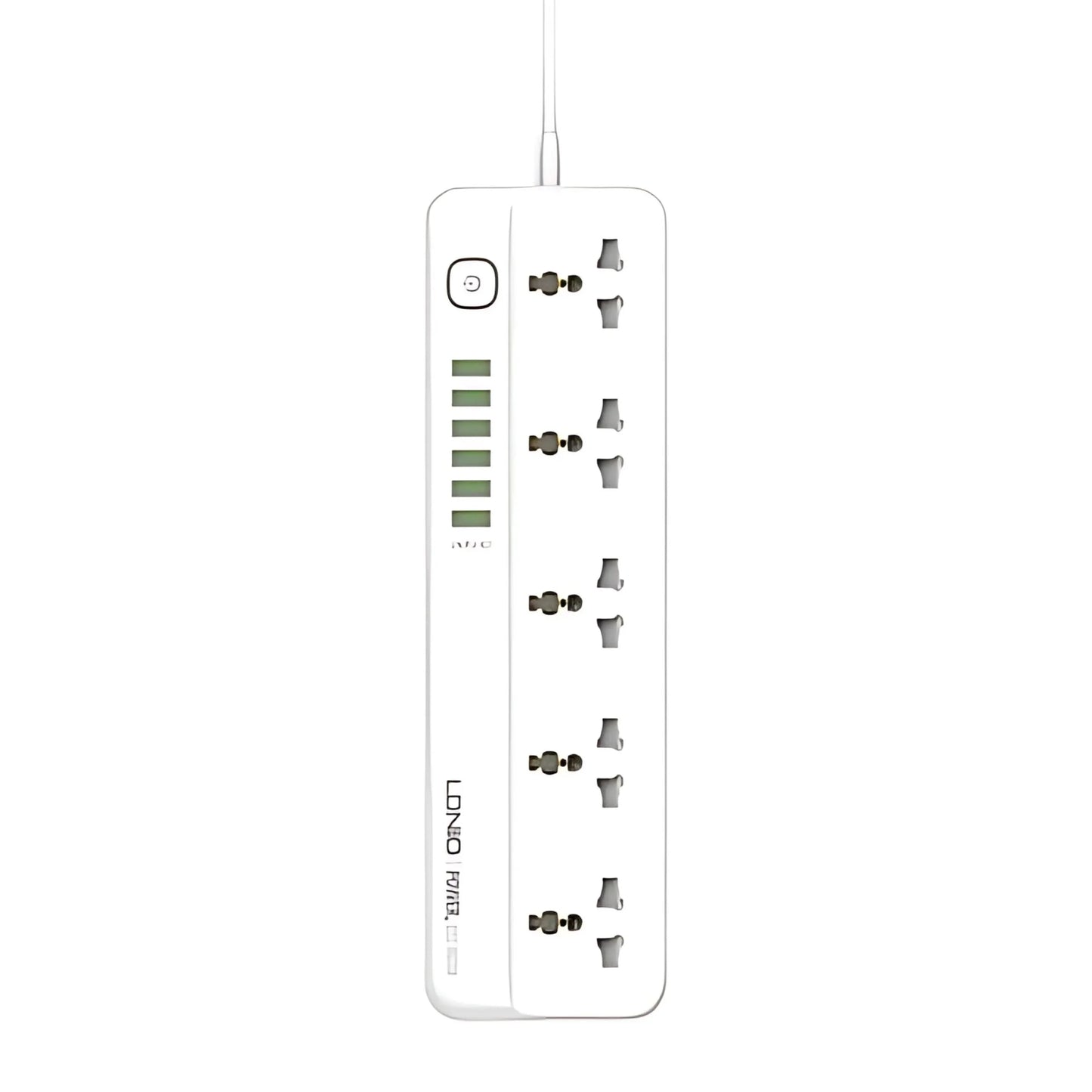 LDNIO SC5614 Universal Power Strip Surge Protector with 5 AC Outlets + 6 USB Extension Intelligent Power Cord