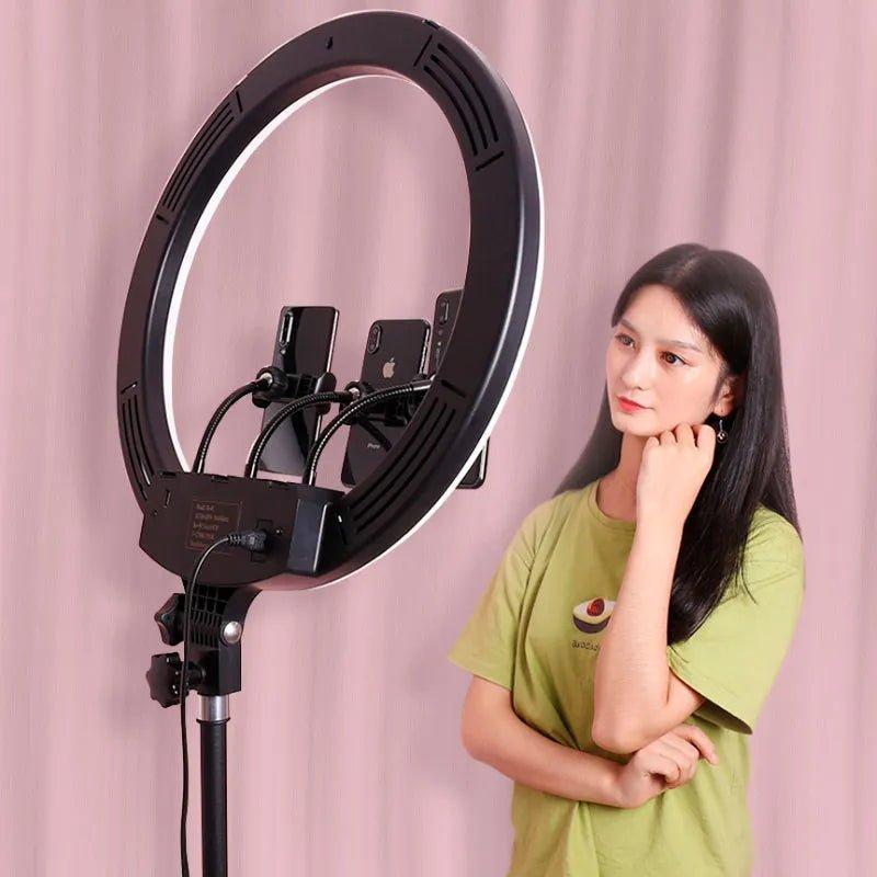 Plokama R45 Pro Soft LED RGB Ring light 45cm -  AC Powered Ring Light