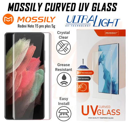 Redmi note 15 pro plus 5G Uv Tempered glass screen protector
