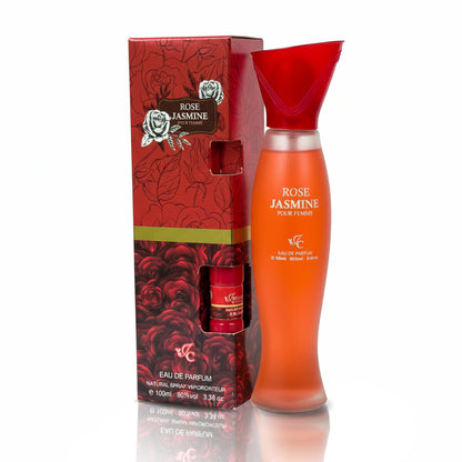 Ladies Natural Spray Rose Jasmine Girls Perfume for Women 100 ml