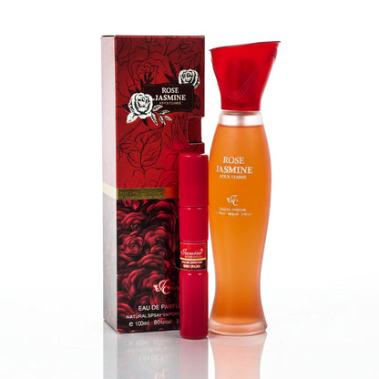 Ladies Natural Spray Rose Jasmine Girls Perfume for Women 100 ml
