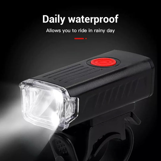 LED Bicycle Headlight – USB Rechargeable Front Light for Mountain and Road Bikes

