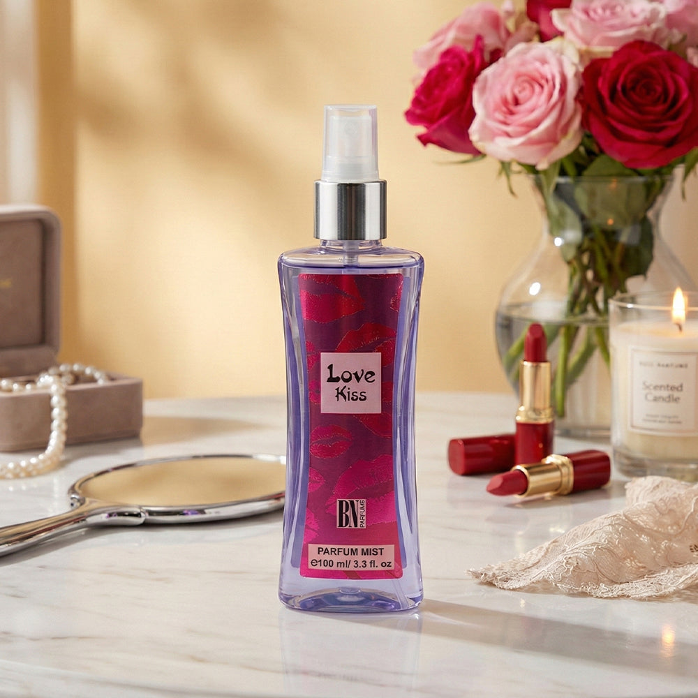 BN Love Kiss Body Mist  Sweet & Romantic Long Lasting Fragrance 100ml