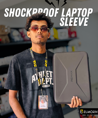 REMAX BAG-03 Shockproof Laptop Bag Drop-Resistant And Shockproof, Made Of Molded EVA, Suitable For 13-14 Inch And 15.6-17 Inch Laptops, Dustproof, Water-Repellent Stain-Resistant And Easy To Clean