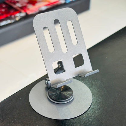 Adjustable Cell Phone Stand for Desk Desktop Metal Foldable Cellphone Holder Support for iPhone And Android Metal Desk Phone Holder