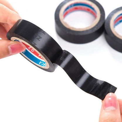 3Pcs Black Electrical Insulation Tape 10Yard Flame Retardant Wire Cable PVC Tape