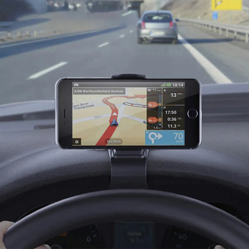 Car Phone Gps Holder Universal Navigation Dashboard In Car Mobile Support Clip Fold Holder Car Phone Kickstand