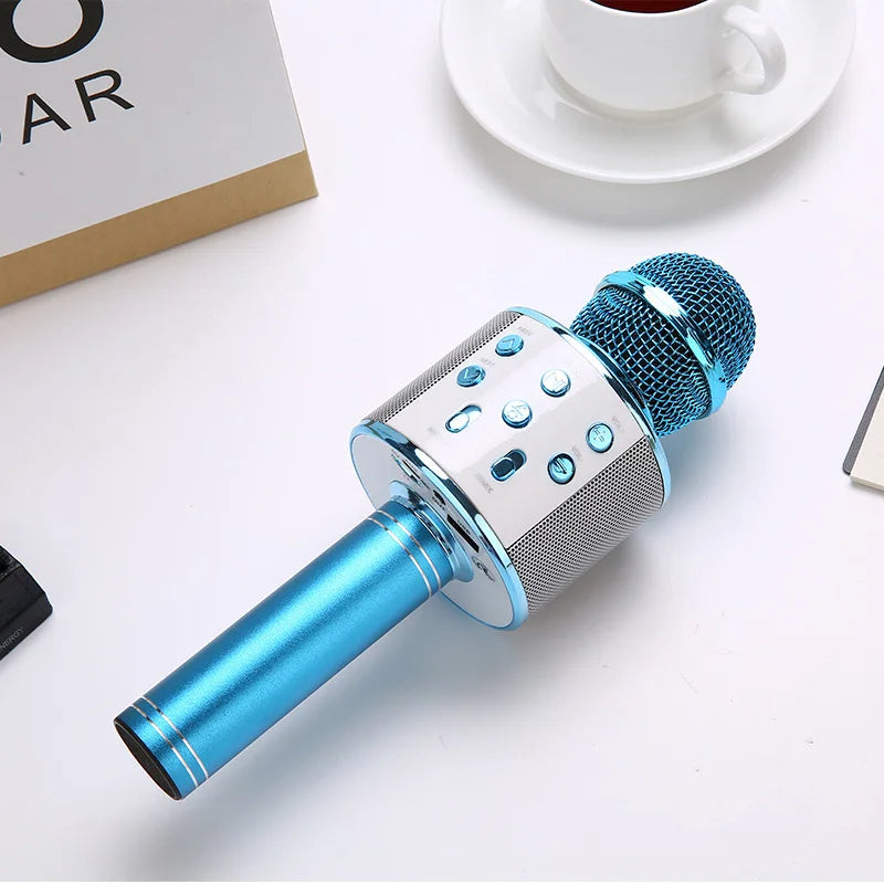 Wireless Bluetooth Karaoke Microphone – Handheld Mic with Speaker & Recording Function for Singing & Parties