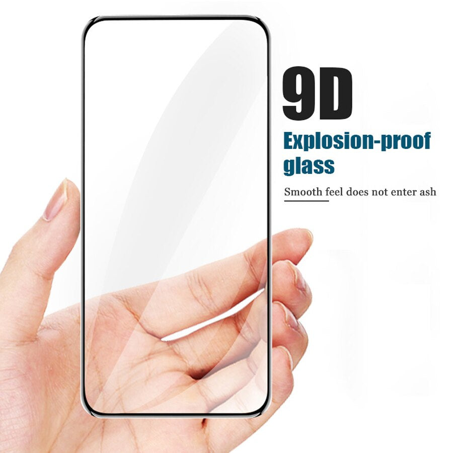 9D Full Tempered Glass for Samsung A30 A50 A20 A30S A50S M30 M31 M21 M21S M10S M31 Prime F41 – Edge-to-Edge Screen Protector