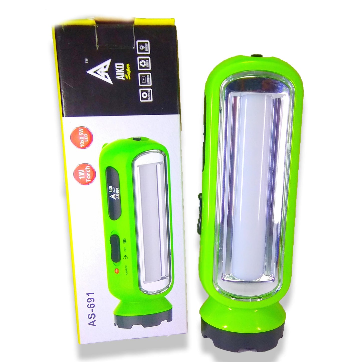 Multifunctional LED Flashlight Torch Rechargeable Powerful Torch with Two Light Modes