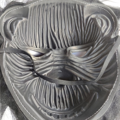 Black Scary Gorilla Mask with Hair Realistic Monkey Face Mask for Party Costumes and Halloween