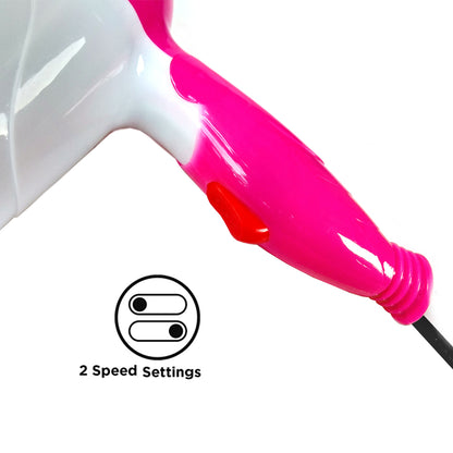 1000W Foldable Mini Travel Hair Dryer | Portable Blow Dryer for Home & Travel Use