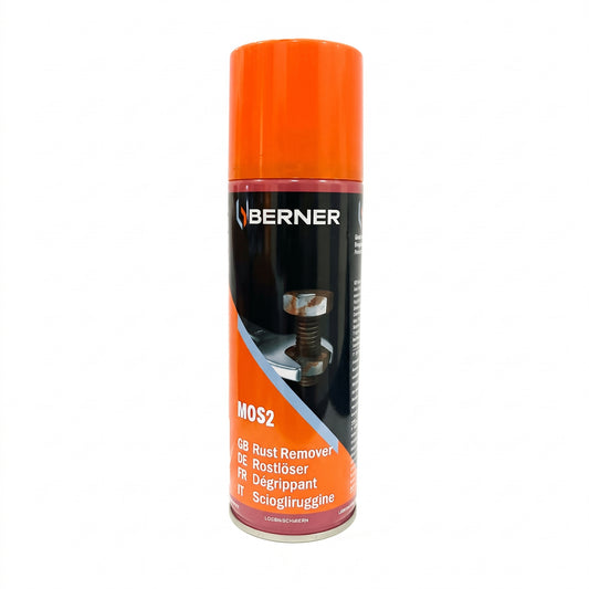 Berner MOS2 Rust Remover Spray & Penetrating Spray 200ml