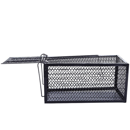 Humane Mouse and Rat Trap Live Catcher Bait Box Cage Rodent Control Iron Cage