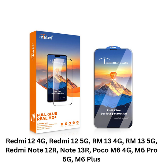 MTB Tempered Glass for Redmi 12 4G, Redmi 12 5G, RM 13 4G, RM 13 5G, Redmi Note 12R, Note 13R, Poco M6 4G, Poco M6 Pro 5G, Poco M6 Plus – 9H Hardness Screen Protector with HD Clarity, Anti-Scratch, Case-Friendly, and Smooth Touch Response