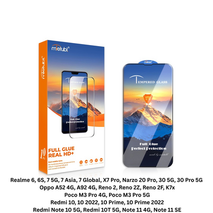 MTB Tempered Glass for Realme 6, 6S, 7 5G, 7 Asia, 7 Global, X7 Pro, Narzo 20 Pro, 30 5G, 30 Pro 5G, Oppo A52 4G, A92 4G, Reno 2, 2Z, 2F, K7x, Poco M3 Pro 4G/5G, Redmi 10, 10 2022, 10 Prime, 10 Prime 2022, Note 10 5G, 10T 5G, Note 11 4G, Note 11 SE