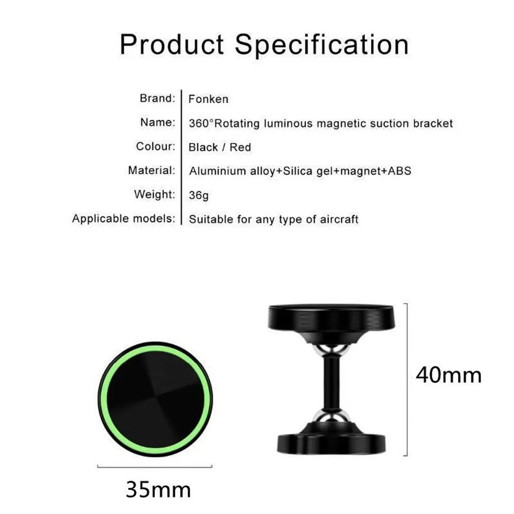 Universal Strong Mobile Car Mount Magnetic Phone Holder Magnet Dashboard Car Phone Holder 1pcs