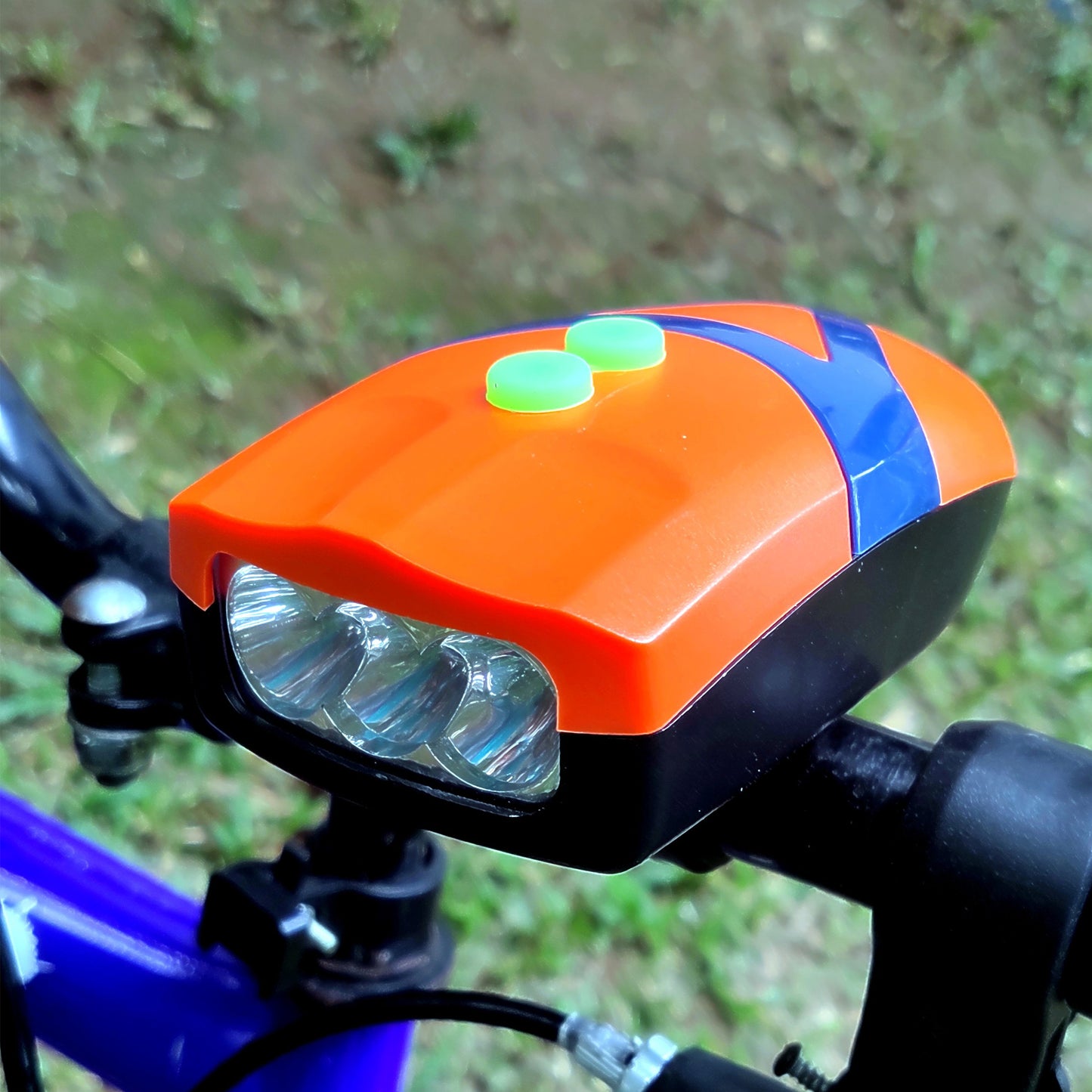 Rechargeable Bicycle Headlight with Horn | LED Front Light for Cycling Safety
