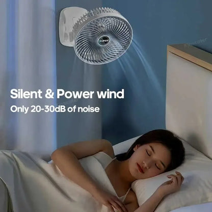 Portable Clip Fan Desktop Fan with Cordless Rechargeable 1200mAh Fan Ventilator Cooler Multifunction Handheld Fan 3 Speed