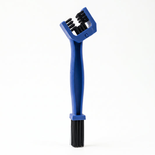 Dual-Head Motorcycle Chain Cleaner Brush 3-Sided Motorcycle & Bicycle Chain Cleaning Brush Heavy Duty Chain & Sprocket Scrubber Tool
