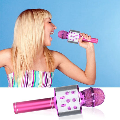 Wireless Bluetooth Karaoke Microphone – Handheld Mic with Speaker & Recording Function for Singing & Parties