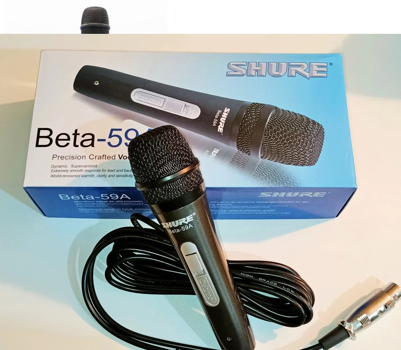 SHURE Beta 59A Vocal Microphone – Precision-Crafted Dynamic Mic for Live Performances & Studio Use