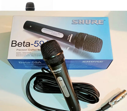 SHURE Beta 59A Vocal Microphone – Precision-Crafted Dynamic Mic for Live Performances & Studio Use