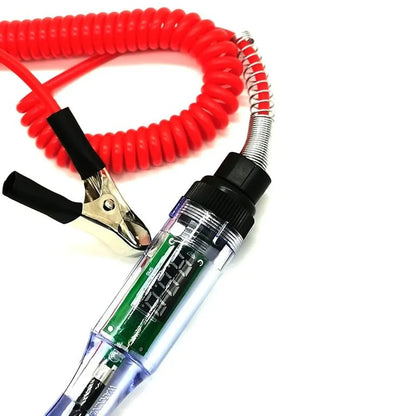 Digital Car Voltage Battery Tester Electric Circuit Tester 6V 12V 24V DC Digital Display Long Probe Pen Automobile Diagnostic Tools Auto Repair