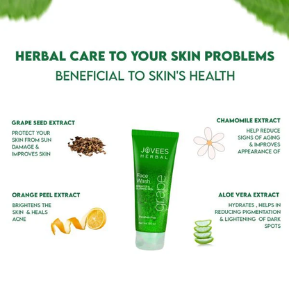 jovees herbal Ladies Women Face Wash With Seed & Orange Peel Extracts 120ml