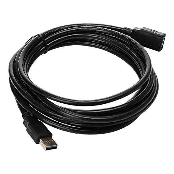 USB 2.0 Extension Cable 1m Male to Female High-Speed Data Transfer Cord