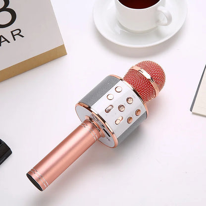 Wireless Bluetooth Karaoke Microphone – Handheld Mic with Speaker & Recording Function for Singing & Parties