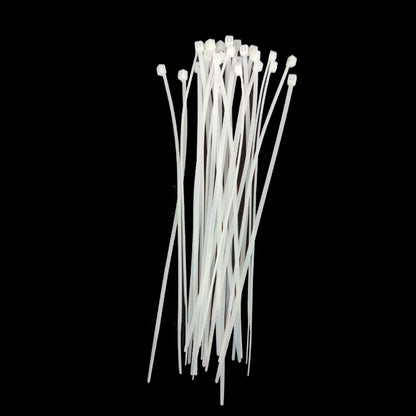 100PCS Self-Locking Nylon Cable Ties – Plastic Zip Wraps for Wire Management and Fastening