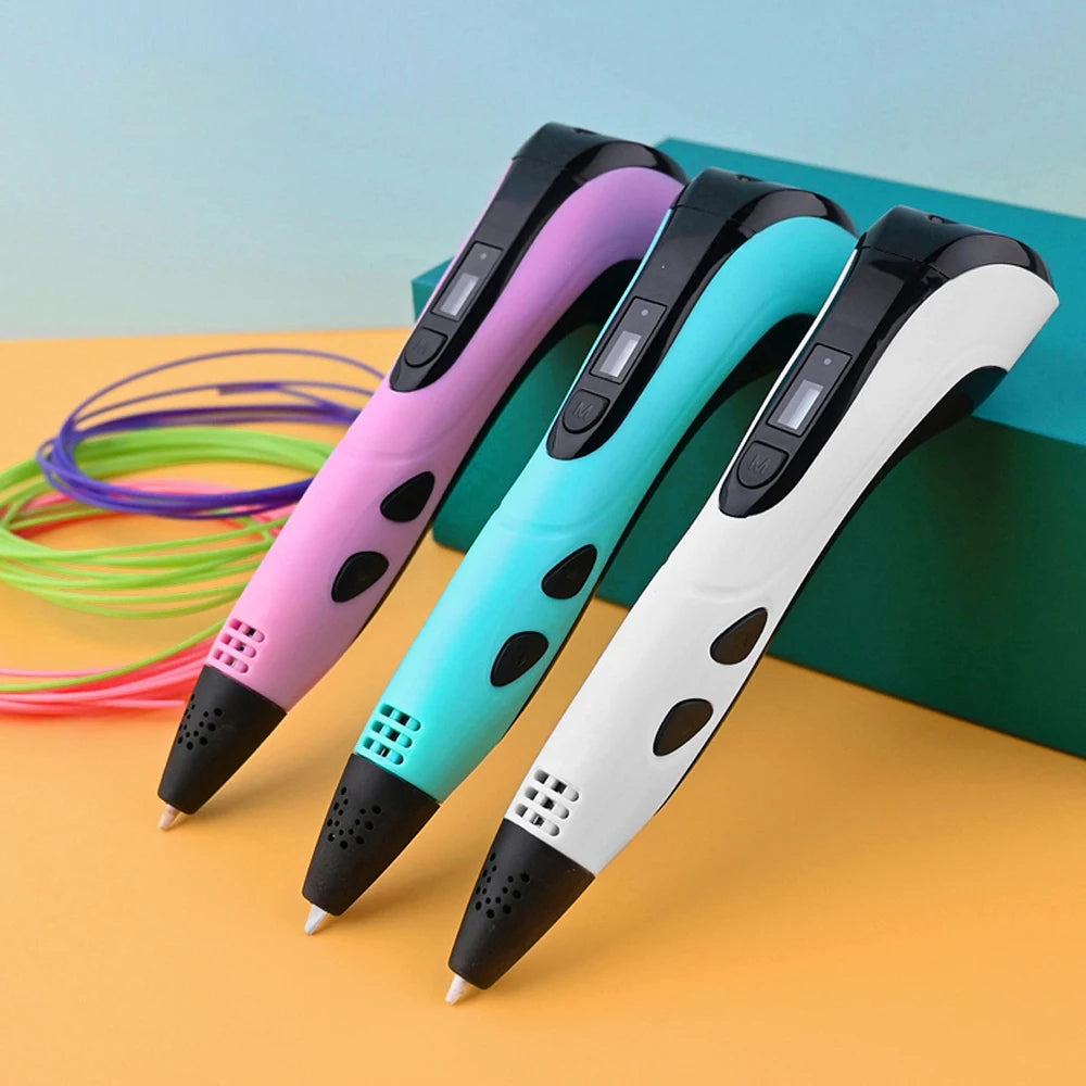 3D Printing Pen for Kids – Creative DIY Portable 3D Pen with PLA Filament for Art & Gifts