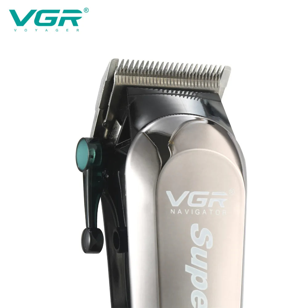 VGR V‑060 Electric Hair Clipper Professional Men’s Trimmer with Limit Combs for Personal & Barber Use