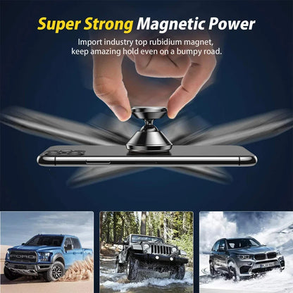 Magnetic Car Phone Holder Universal Mobile Stand with Strong Magnet for Dashboard or Air Vent