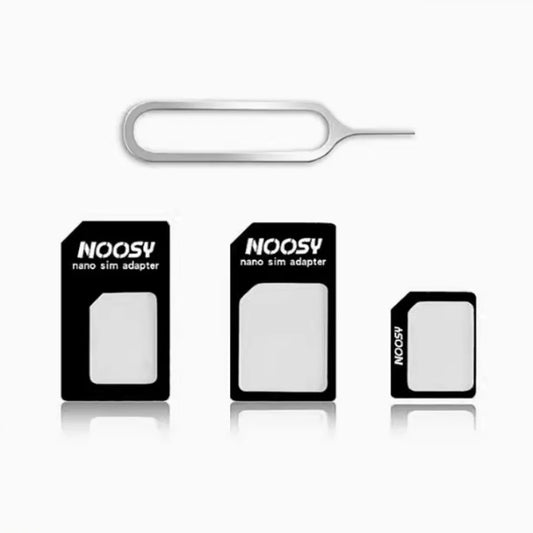 Noosy SIM Card Adapter Kit Nano to Micro & Standard SIM Converters with Ejector Pin