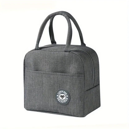 Insulated Lunch Bag Portable Bento Meal Pack with Aluminum Foil Lining for Hot & Cold Food Storage