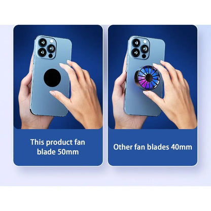 Al06 Magnetic Mobile Phone Air Cooled Radiator Semiconductor Cooling Fan Cooler for Gaming PUBG