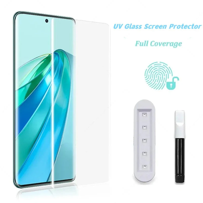 3D Curved Full Glue UV Tempered Glass Screen Protector for Honor X9A X9B X40 X50 X9C and X60 Series