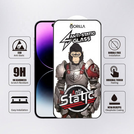 ESD Anti-Static Dustproof Tempered Glass Screen Protector for Honor X6C