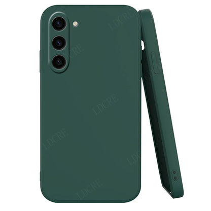 Velvet Silicone Case for Samsung Galaxy S Series – Soft Matte Protective Back Cover