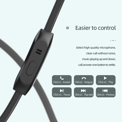 Celebrat D7 Wired Earphones 3.5mm In‑Ear HiFi Headphones with Mic – Deep Bass Wired Headset for Mobile Phones